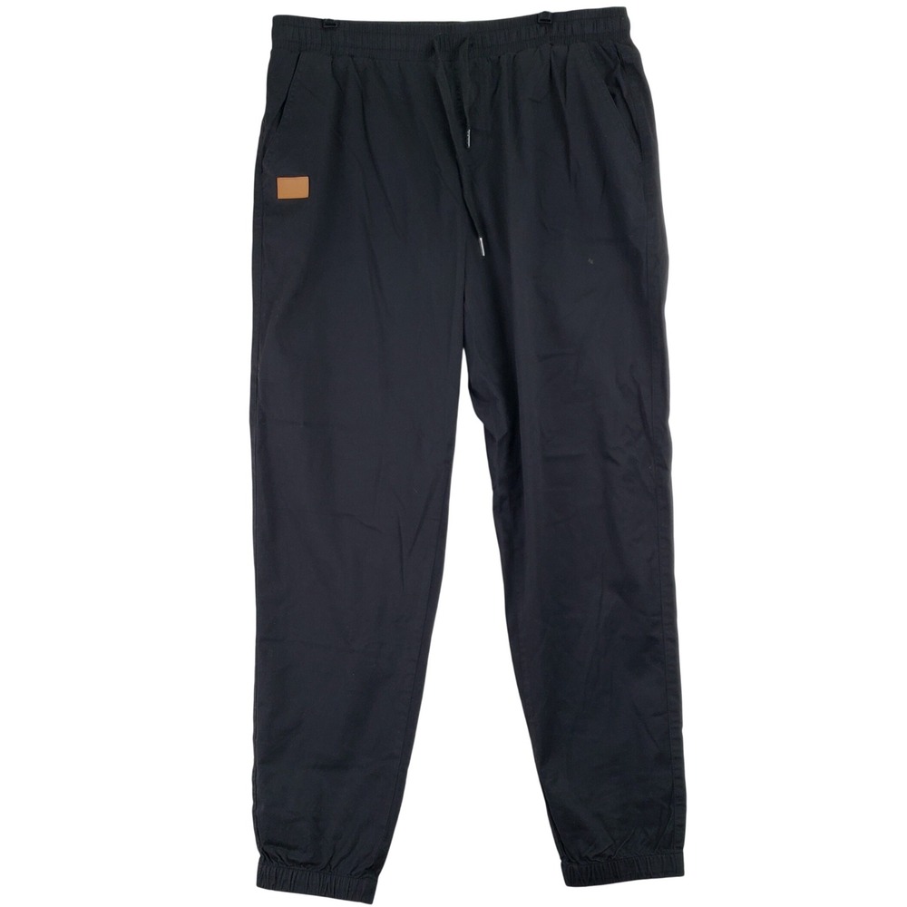 JMIERR Jogger Pants Mens XL Black Drawstring Stretch Cuffed Streetwear NWT Urban